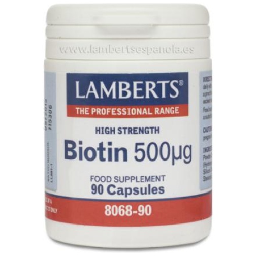 LAMBERTS-BIOTINA 500 MCG.90CAP.