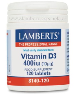 Vitamina D3 400 Ui. 120Tab.