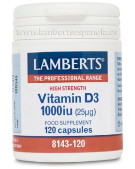 Vitamina D3  1000Ui 120Cap. (Lamberts)