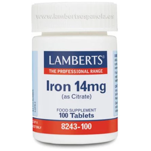 LAMBERTS-HIERRO 14MG.(Citrato) 100TAB.