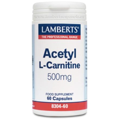 LAMBERTS-L-ACETIL CARNITINA 60CAP. 500MG.