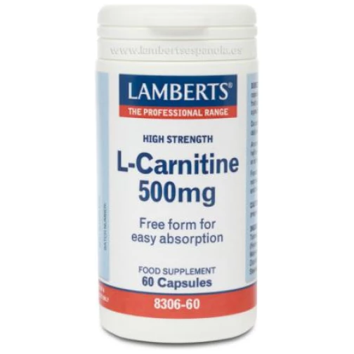 LAMBERTS-L-CARNITINA 500MG.(ALTA POTENC.)60CAP.