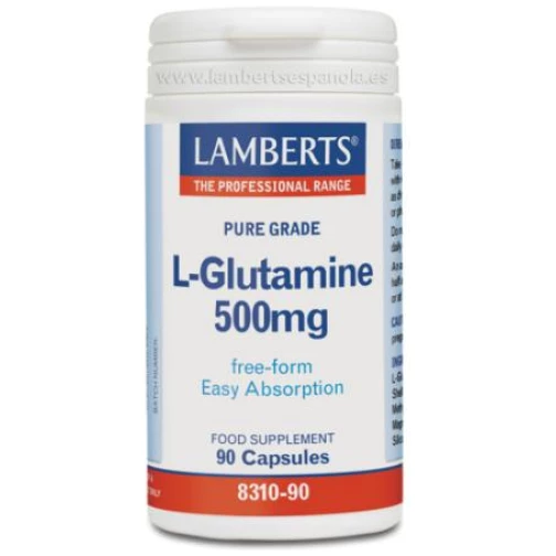 LAMBERTS-L-GLUTAMINA 500MG.90CAP.