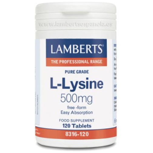 LAMBERTS-L-LISINA 1000MG 120 TABLETAS (LAMBERTS)