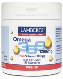 Omega 3-6-9 C/Vit.d 5Ug 120Cap (Lamberts