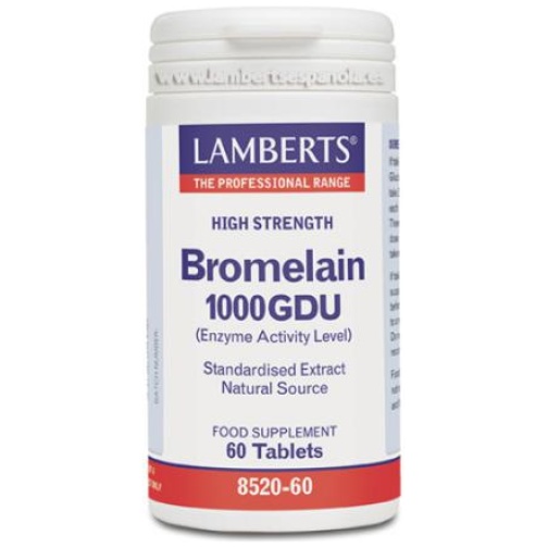 LAMBERTS-BROMELINA 1000MG.60CAP.