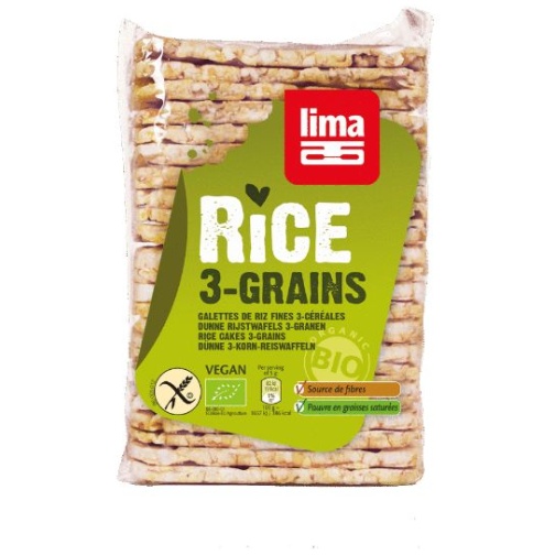 LIMA-TORTITAS FINAS 3 CEREALES SIN GLUTEN BIO 130g LIMA