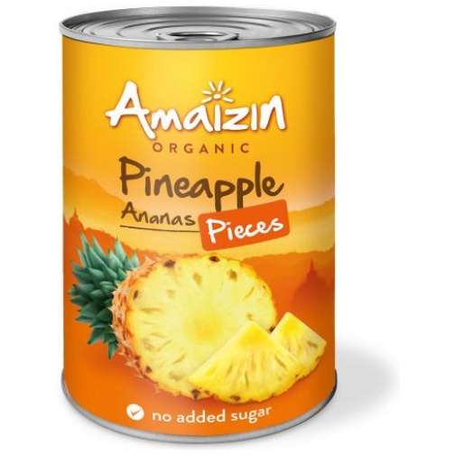 AMAIZIN-PIÑA EN SU JUGO TROCEADA BIO.400GR. (AMAIZIN)