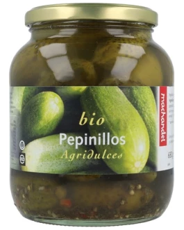 Pepinillos Agridulces Bio Tarro 680Gr (Machandel)