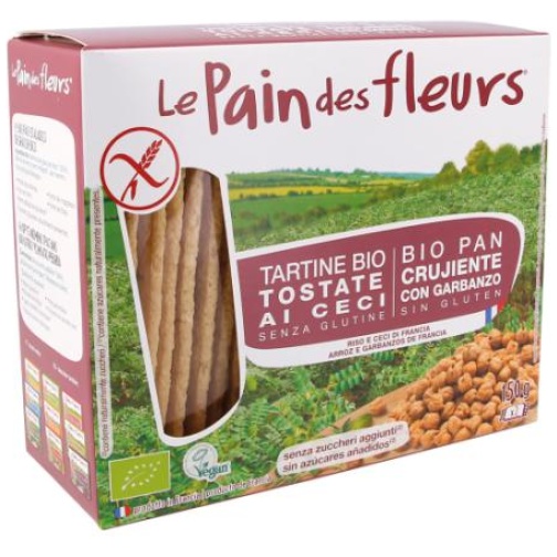 LE PAIN DES FLEURS-PAN FLORES GARBANZO BIO SIN GLUTEN 150GR