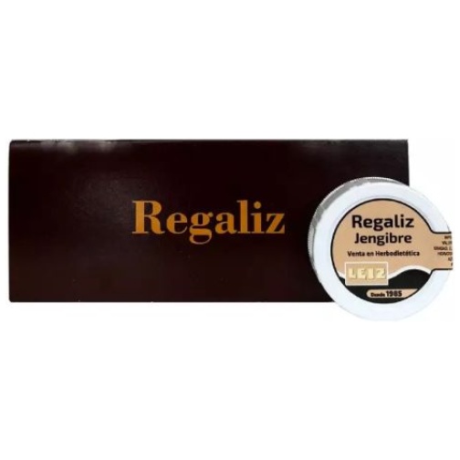 LEIZ-REGALIZ JENGIBRE SIN AZUCAR PASTILLERO 10 GR (LEIZ)