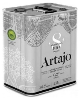 Aceite Oliva Virgen Extra Frutado «8» Bio 2,5L Lata (Artajo)