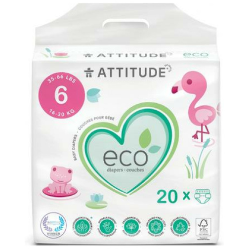 ATTITUDE-PAÑALES ECO Talla 6 (16-30 Kg) 20u (ATTITUDE)