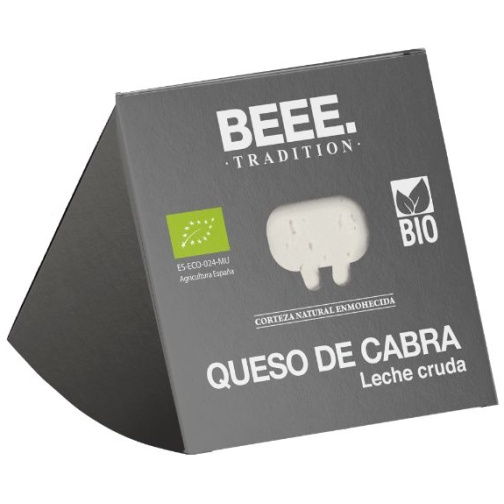 BEEE-QUESO CABRA LECHE CRUDA BIO 200GR CORTEZA NATURAL ENMOHECIDA (BEEE)