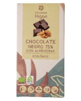 Chocolate 74% Negro Almendra Sin Gluten 100G Bio (Higon)
