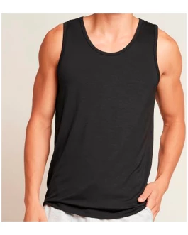 Camis.hombre S/Manga Negro M Eco Bambu Boody