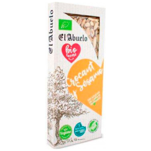 EL ABUELO-TURRON CROCANT SESAMO BIO SIN AZUCAR SIN GLUTEN 200GR (EL ABUELO)