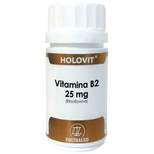 EQUISALUD-HOLOVIT VITAMINA B2 (25 MG) 50 CAPS.