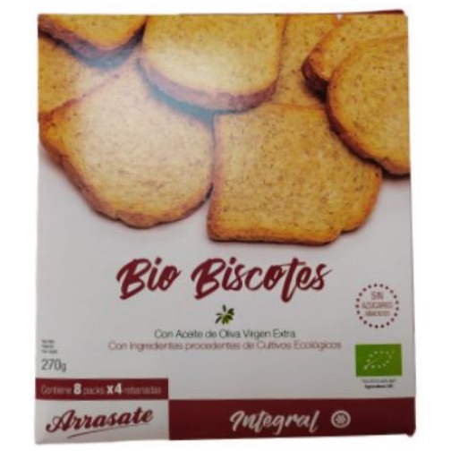 ARRASATE-BISCOTES INTEGRALES BIO 270GR (ARRASATE)