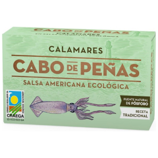 CABO DE PEÑAS-CALAMAR EN SALSA AMERICANA BIO 11GR (CABO PEÑAS)