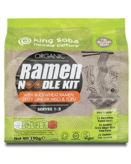 Noodles Ramen Sarraceno Jengibre Bio 190G (King Soba)