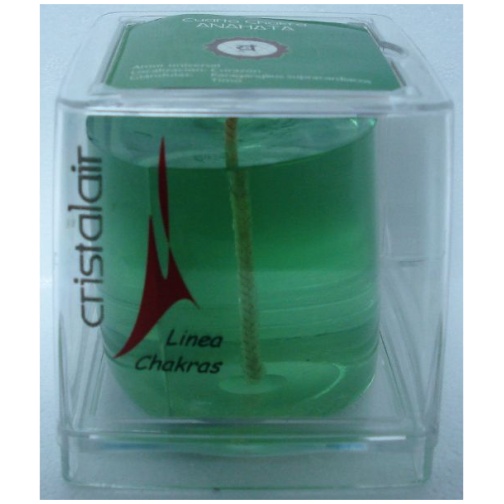 CRISTAL AIR-VELA CUARTO CHAKRA ANAHATA VERDE(GRA)