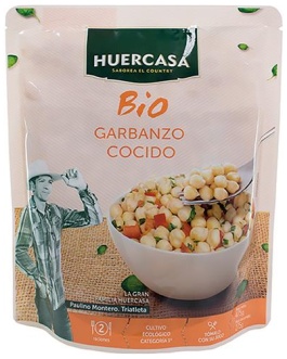 Garbanzos Pedrosillano Cocido Bio 475Gr (Huercasa)