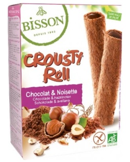 Crousty Roll Cacao Avellana Bio Sin Gluten 125G (Bisson)