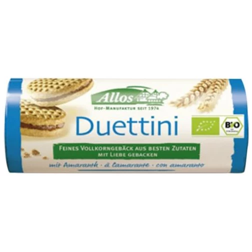 ALLOS-GALLETAS DUETTINI CHOCO AMARANTO 90g BIO (ALLOS)