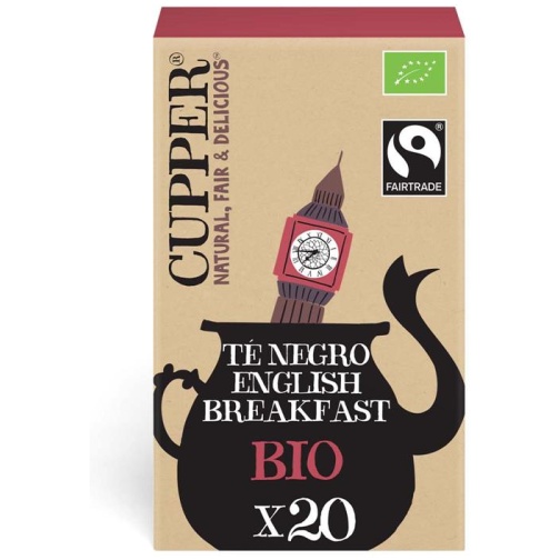 CUPPER-TE NEGRO ENGLISH BREAKFAST BIO 20 FILTROS 44G CUPPER