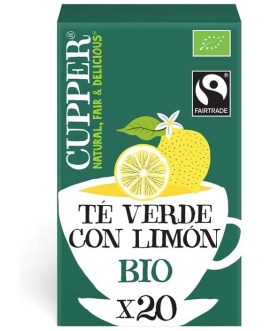 Te Verde Limon Bio 20 Filtros 35 G Cupper