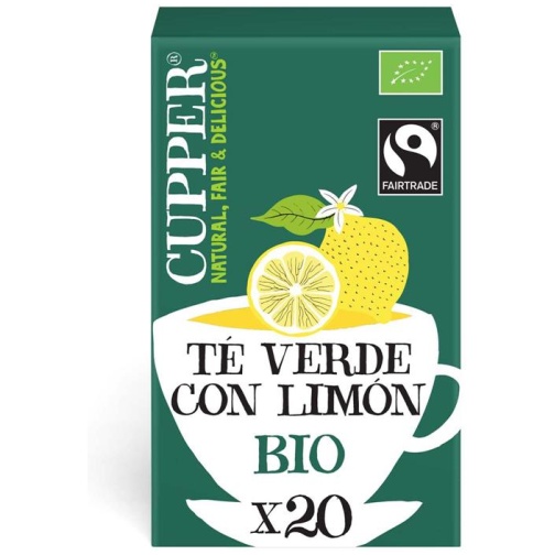 CUPPER-TE VERDE LIMON BIO 20 FILTROS 35 G CUPPER