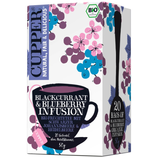 CUPPER-INFUSION GROSELLA NEGRA Y ARANDANO BIO 20 FILT. 50 GR CUPPER