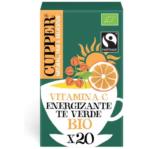 CUPPER-TE VERDE ENERGIZANTE BIO 20 FILTROS 40 G CUPPER