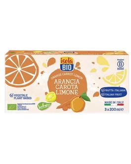 Zumo Naranja Zanahoria Y Limon Bio 3X200Ml (Isola)