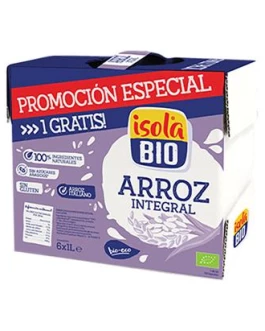 Pack Familiar Bebida Arroz Integral Bio 1L (5+1) (Isola)