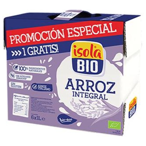 ISOLA BIO-PACK FAMILIAR BEBIDA ARROZ INTEGRAL BIO 1L (5+1) (ISOLA)