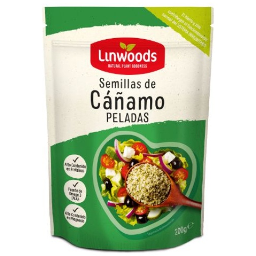 LINWOODS-SEMILLAS CAÑAMO PELADAS 200GR (LINWOODS)