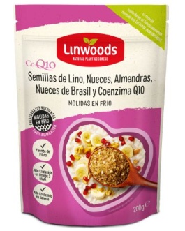 Semillas Lino Almendras Nueces N-Brasil Y Q-10 200Gr (Linwoods)