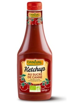 Ketchup Plastico C/Az.bio.560Gr.danival