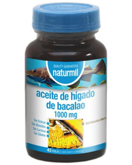 Aceite De Hígado De Bacalao 1000Mgx45 Perlas –  Naturmil