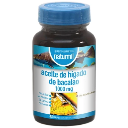 Aceite De Hígado De Bacalao 1000Mgx45 Perlas - Naturmil