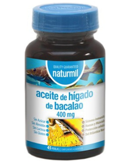 Aceite De Hígado De Bacalao 400Mg Perlas –  Naturmil