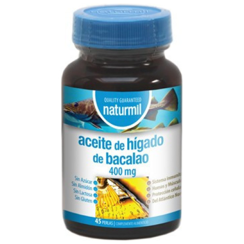 Aceite De Hígado De Bacalao 400Mg Perlas - Naturmil