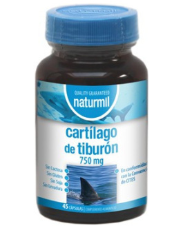 Cartílago De Tiburón 750Mgx45 Cápsulas –  Naturmil