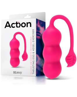 ACTION Beany Huevo Vibrador y Entrenador Suelo Pélvico con Empuje