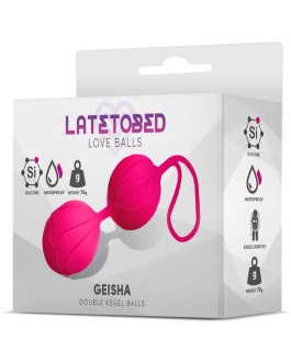 LATETOBED Geisha Bolas Kegel Doble Rose Red 70 gr