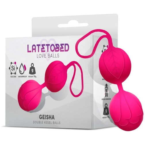 LATETOBED Geisha Bolas Kegel Doble Rose Red 70 gr