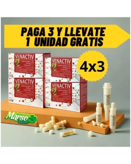 Pack 4×3 uds Venactiv 20 X 15 Ml Ampollas De Dietmed