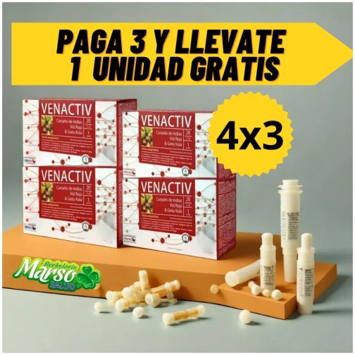 Pack venactiv 4x3 ampollas